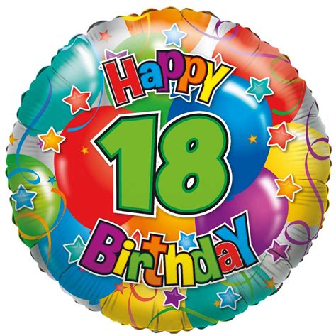 Karaloon Shop | 1 Foil Balloon "18" Happy Birthday