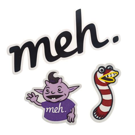 Meh: 2-Pack: Irk/Glen/Meh Sticker Bundle