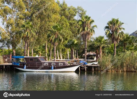 Boat Dalyan River Turkey — Stock Photo © YAYImages #260591656