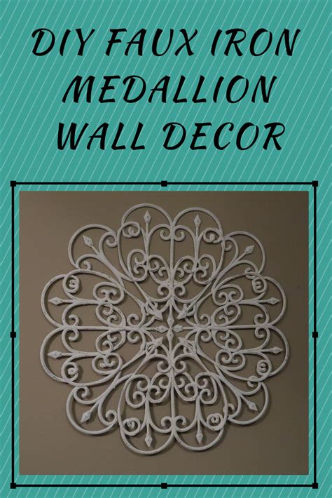 Faux Iron Wall Medallion DIY | Diy dollar store crafts, Faux iron, Diy ...