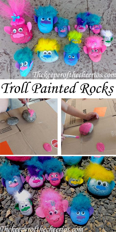 TROLL PAINTED ROCKS - The Keeper of the Cheerios | Crafts for kids, Craft activities for kids ...