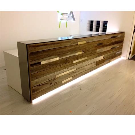 2017 Customized Trendy Office Reception Wooden Counter For Sale - Buy Reception Desk,Reception ...