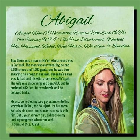 Abigail | Bible women, Womens bible study, Bible study scripture