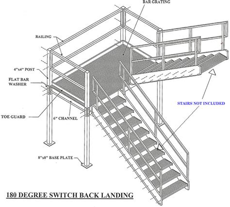 Prefabricated Stair Landings 180 Degree, Prefabricated Stair Landings, Heavy Duty Structural ...