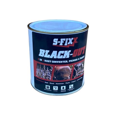 SFIXX® BLACK-OUT Paint 1 litre SFXBLACKOUT1 - UKToolBox.com