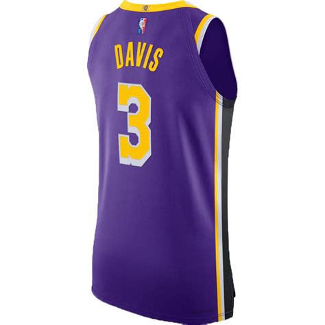 Lakers Anthony Davis 75th Anniversary Authentic Statement Jersey | Los ...