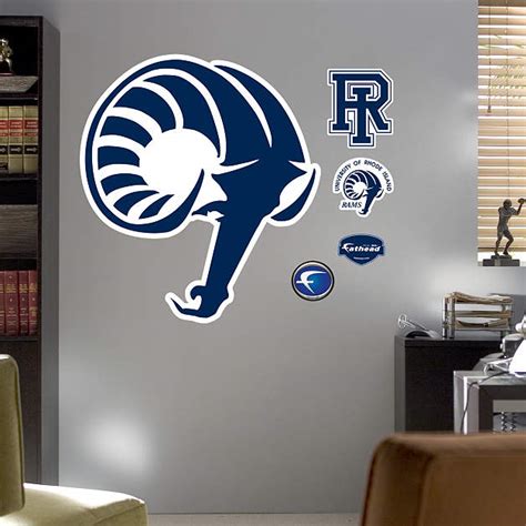 Rhode Island Rams Logo Wall Decal | Shop Fathead® for Rhode Island Rams ...