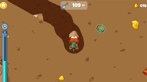 Diggy: Gold Rush - Play online at Coolmath Games