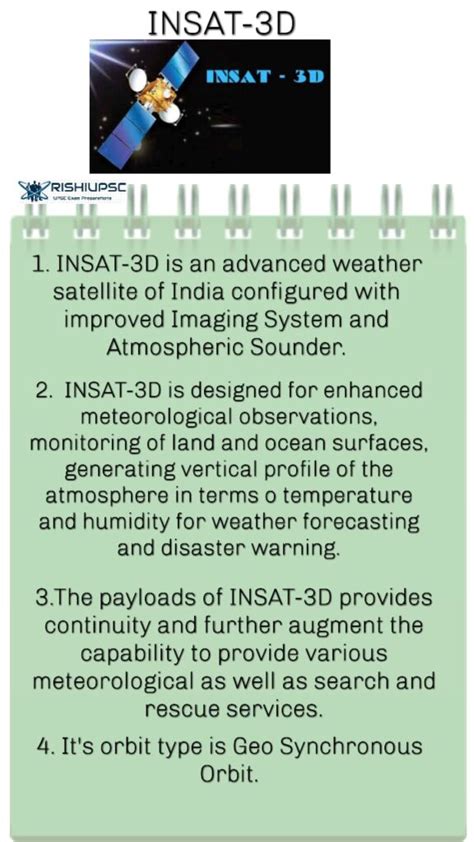 INSAT-3D – Rishi Upsc