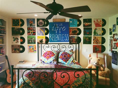 my bedroom was covered in art and old vinyl records, now it's just a ...