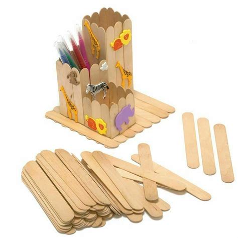 Wooden Plain/multi Jumbo Lolly Sticks for Ice Lollipops Kids - Etsy