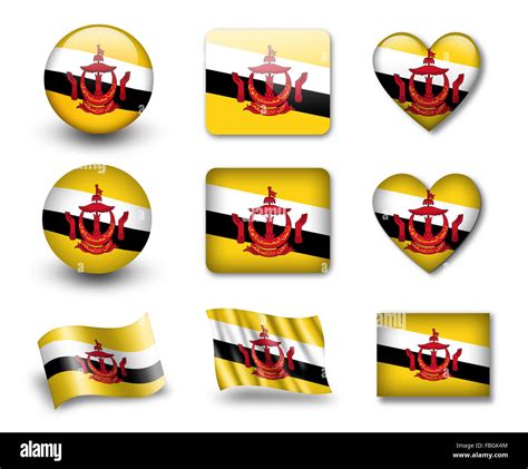 The Brunei Flag Stock Photo - Alamy