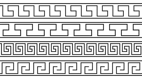 Premium Vector | Seamless greek key patterns