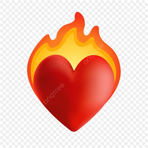 Fire Emoji Clipart PNG Images, Heart On Fire Emoji, Heart On Fire, Heart On Fire Emoji Png ...