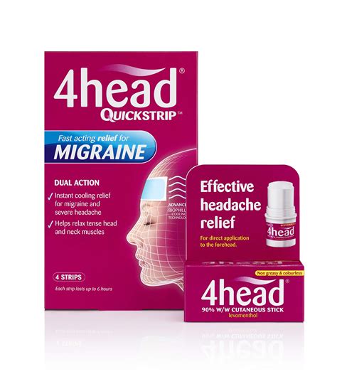 4head Headache & Migraine Relief Stick - 3.6g by 4 Head - Buy Online in UAE. | Hpc Products in ...