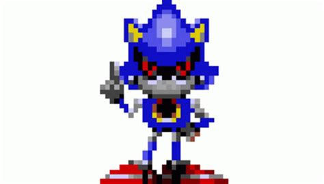 Metal Sonic Finger Wag Sticker - Metal Sonic Finger Wag Sonic Cd - Discover & Share GIFs