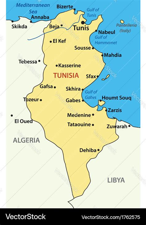 Detailed Map Of Tunisia