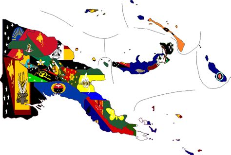 Flag map of Papua New Guinean Provinces (OC) : r/Vexillmaps