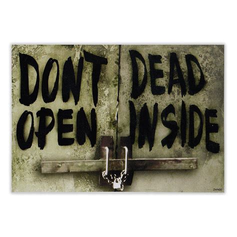 Bumper Sticker - Don't Open Dead Inside - Zombie, Walking Dead Decal – Crazy Novelty Guy