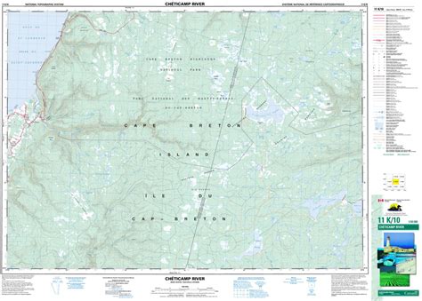 11K/10 Cheticamp River Topographic Map Nova Scotia | Maps & More