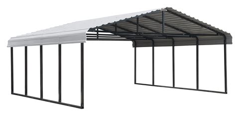 20 Foot Wide Steel Carport – Grizzly Shelter Ltd.