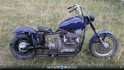 A HOMEMADE motorcycle with a car engine. | Homemade motorcycle, Car engine, Three wheel motorcycles