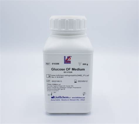 Liofilchem Glucose OF Medium Glucose OF Medium, 500 g:Microbiological Media | Fisher Scientific