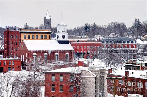 Winter In Downtown Nashua New Hampshire Photograph by Denis Tangney Jr