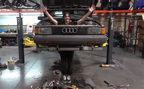 You'll Never Guess Ken Block's Daughter's First Project Car, 80s Audi ...