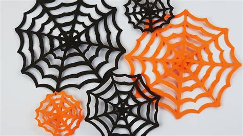 Paper Spider Web How To Make Paper Spider Web For Halloween Decorations Halloween Crafts | Piao ...