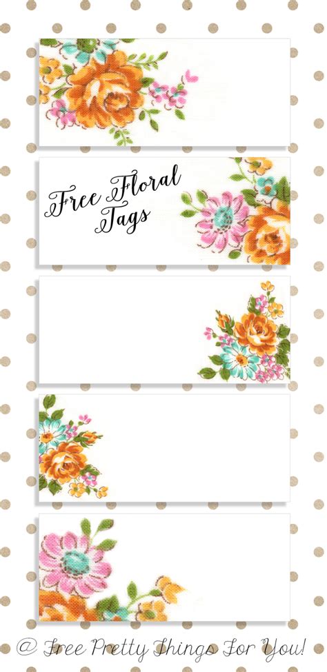 Flower Name Tags Free Printables - Printable Word Searches