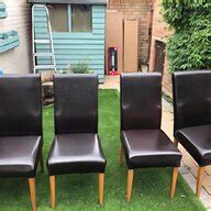 Leather Dining Chairs for sale in UK | 10 used Leather Dining Chairs