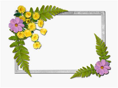 Flowers Frames - Telugu Sarasam , Free Transparent Clipart - ClipartKey