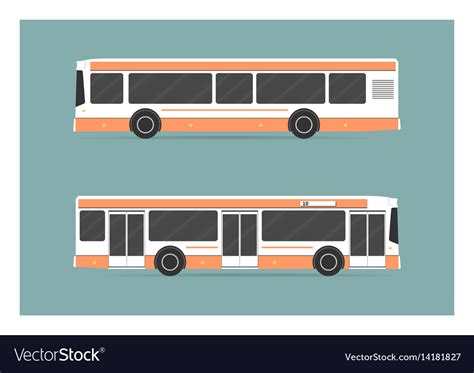 City bus Royalty Free Vector Image - VectorStock