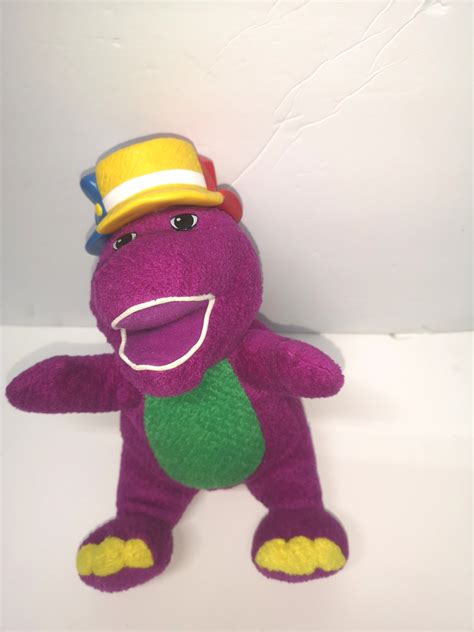 Vintage 2001 Silly Hats Barney Plush Switch the Hat He Sings - Etsy