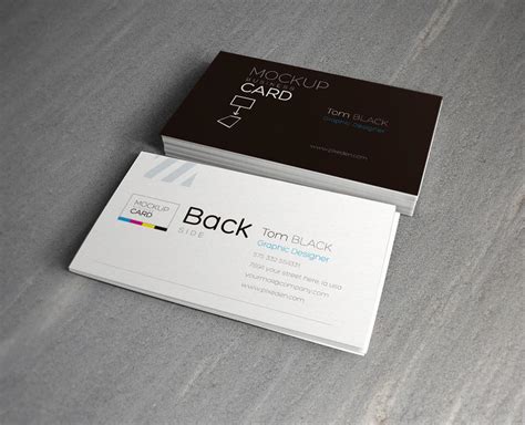 Free Business Card Mock-Up 2 by Pixeden on DeviantArt