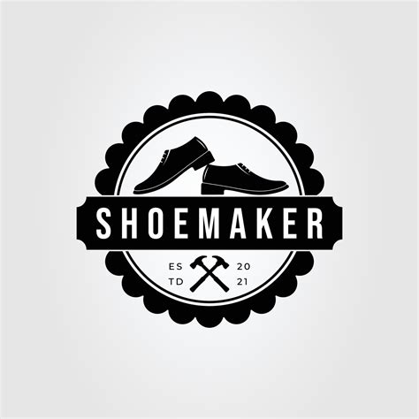 loafers shoe or footwear or shoemaker logo vector illustration design ...