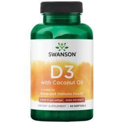 Swanson Ultra Vitamin D3 with Coconut Oil - High Potency 2,000 IU (50 ...