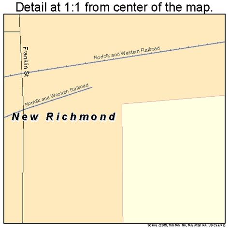 New Richmond Indiana Street Map 1853532