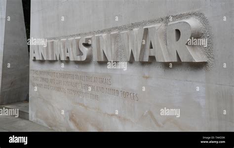 Animals in War Memorial Stock Photo - Alamy