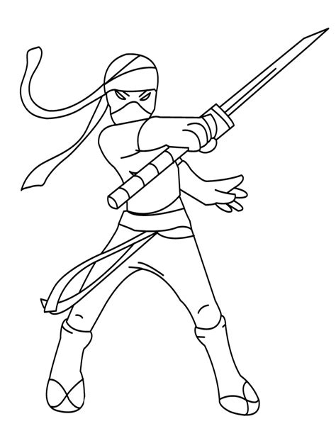 Desenho de Espada ninja para colorir - Tudodesenhos