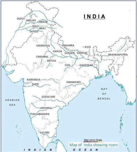 draw outline map of india and draw major himalayan and peninsular rivers - Brainly.in