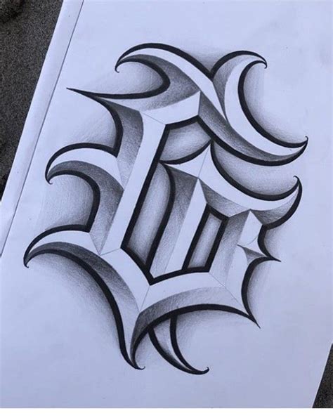 Chicano Lettering Tattoo Design