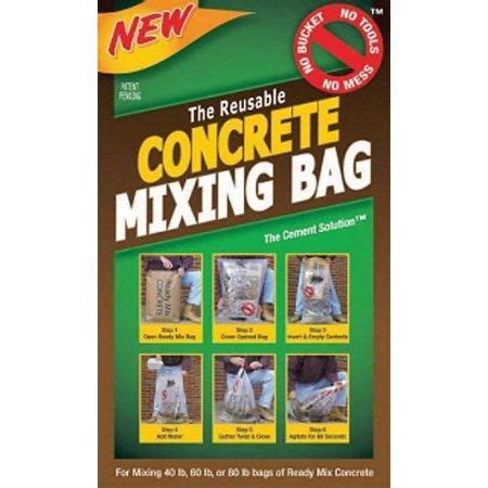 Concrete Mixing Bag Reusable | Concrete bags, Concrete, Mix concrete