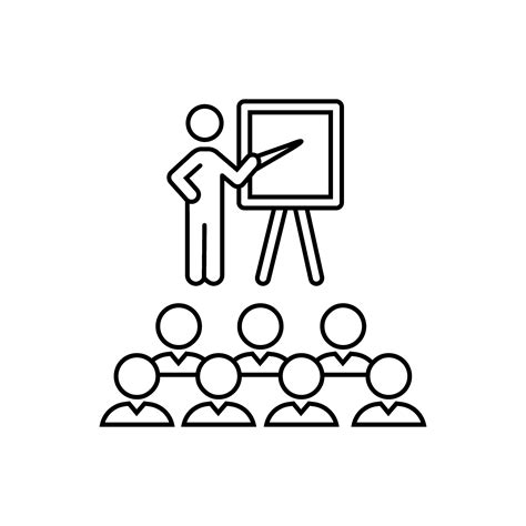 Teacher icon vector. lesson illustration sign. training symbol or logo ...