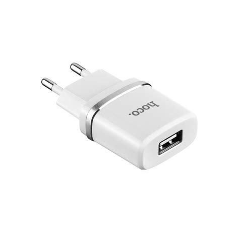 Wall charger “C11 Smart” EU plug single USB charging adapter - HOCO ...