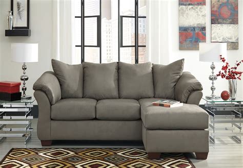 Darcy Cobblestone Chaise Sectional from Ashley (7500518) | Coleman ...