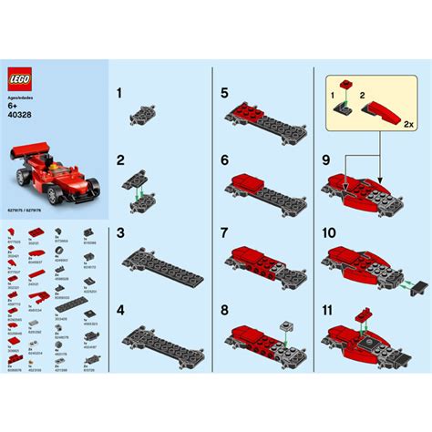 LEGO Racing Car Set 40328 Instructions | Brick Owl - LEGO Marketplace