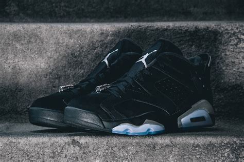 Air Jordan 6 Low Black Chrome Metallic Silver 2015 - Sneaker Bar Detroit