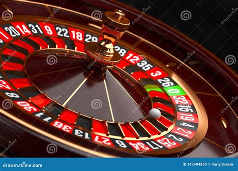 Luxury Casino Roulette Wheel on Black Background. Casino Theme. Close ...